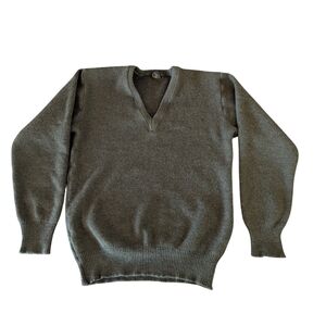 Classic V-Neck Sweater in Charcoal